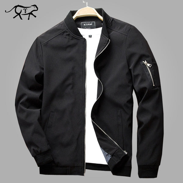 Autumn Bomber Jacket Men Casual Slim Fit Pilot Coat Male Fashion Men Clothes Jackets New Brand Zipper Overcoats Plus Size 4XL