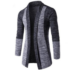 Retro Men Patchwork Long Sleeve Knitted Sweater Cardigan Coat Outwear   clothing