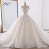 Fmogl Sexy Sweetheart Lace Ball Gown Wedding Dresses 2020 Applique Beaded Flowers Chapel Train Bride Gown Vestido De Noiva