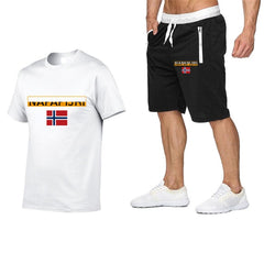 2020 fashion men's shorts set, summer 2-piece tracksuit set, shorts and shorts set, men's casual t-shirt set, sports set