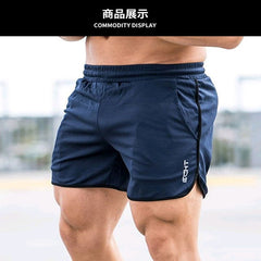 Men Fitness Bodybuilding Shorts Man Casual  Workout Male Breathable Mesh Quick Dry Sportswear Jogger Beach Short Pants