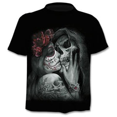 2020 New Fake Jacket Print T-Shirt Skull 3d T-Shirt Summer Trendy Short Sleeve T-Shirt Top Men/Female Short Sleeve Top