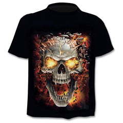 2020 New Fake Jacket Print T-Shirt Skull 3d T-Shirt Summer Trendy Short Sleeve T-Shirt Top Men/Female Short Sleeve Top