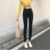 2019 Plus Size Button fly Women Jeans High Waist Blue Pants Jeans for Women High Elastic Skinny Stretchy Women Pants Lift Hips