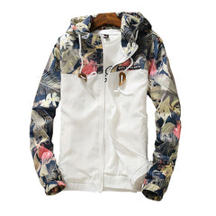 Women's Hooded Jackets 2020 Spring Causal Flowers Windbreaker Women Basic Jackets Coats Zipper Lightweight Jackets Bomber Famale