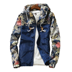 Women's Hooded Jackets 2020 Spring Causal Flowers Windbreaker Women Basic Jackets Coats Zipper Lightweight Jackets Bomber Famale