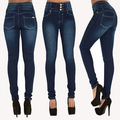 2020 Newest Hot Women Stretch Ripped Distressed Skinny High Waist Denim Pants Shredded Jeans Trousers Slim Jeggings Denim Jeans