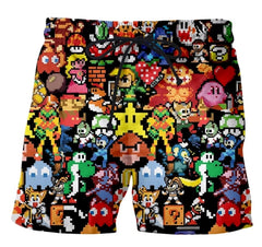 3D Printed stoned toons 90s Cartoon collage Men Shorts Harajuku Fashion Shorts Male/Female summer Casual shorts Drop shipping