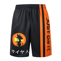 2020 New dragon ball z GOKU Loose Sport Shorts Men Cool Summer Basketball Short Pants Hot Sale Sweatpants No belt