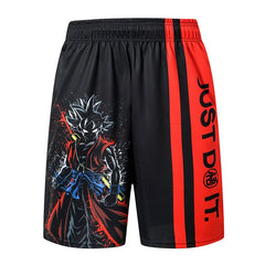 2020 New dragon ball z GOKU Loose Sport Shorts Men Cool Summer Basketball Short Pants Hot Sale Sweatpants No belt