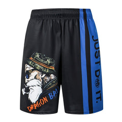 2020 New dragon ball z GOKU Loose Sport Shorts Men Cool Summer Basketball Short Pants Hot Sale Sweatpants No belt