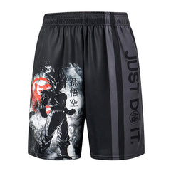 2020 New dragon ball z GOKU Loose Sport Shorts Men Cool Summer Basketball Short Pants Hot Sale Sweatpants No belt