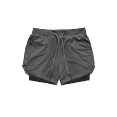 Summer 2020 running shorts men 2 in 1 sports jogging fitness shorts Men's Gym training Quick-drying sports shorts male short