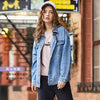 SEMIR Denim jacket women 2020 spring autumn new short jacket female lapel retro cotton loose fashion demin coat for woman