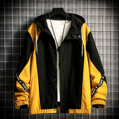 2020 spring and autumn clothes Men Jacket Size 4XL Outwear Hooded Wadded Coat Slim Parka men's hooded fashion printed jacket