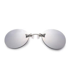 rimless glasses